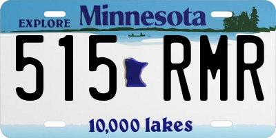 MN license plate 515RMR
