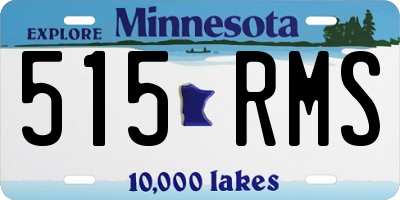 MN license plate 515RMS