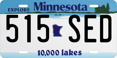 MN license plate 515SED
