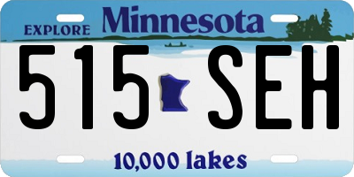 MN license plate 515SEH