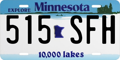 MN license plate 515SFH