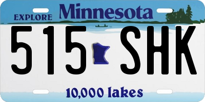 MN license plate 515SHK