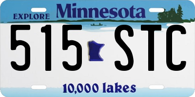 MN license plate 515STC