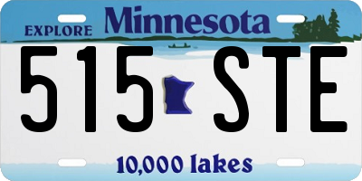 MN license plate 515STE