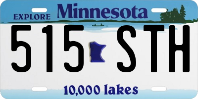 MN license plate 515STH