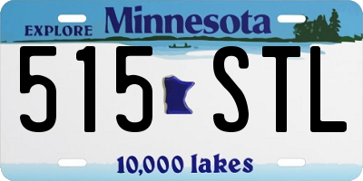 MN license plate 515STL