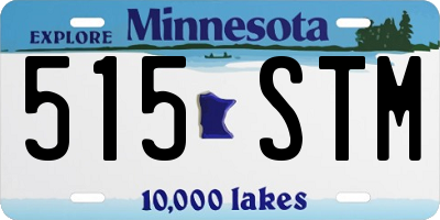 MN license plate 515STM