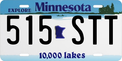 MN license plate 515STT