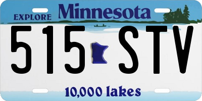 MN license plate 515STV