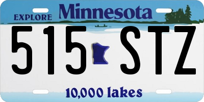 MN license plate 515STZ