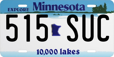 MN license plate 515SUC