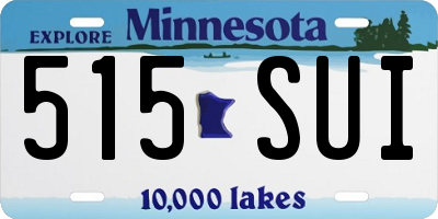 MN license plate 515SUI