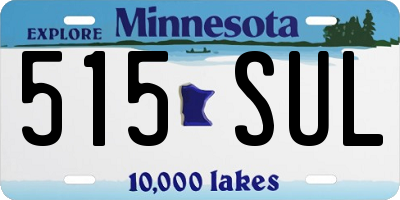 MN license plate 515SUL