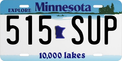 MN license plate 515SUP
