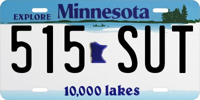 MN license plate 515SUT
