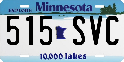 MN license plate 515SVC