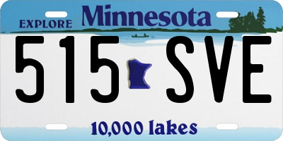 MN license plate 515SVE
