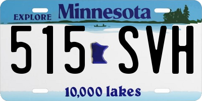 MN license plate 515SVH