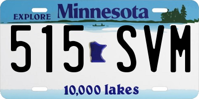 MN license plate 515SVM
