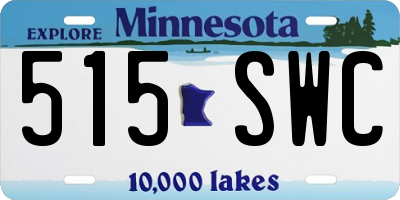 MN license plate 515SWC