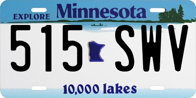 MN license plate 515SWV