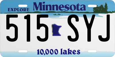 MN license plate 515SYJ