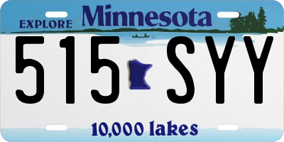 MN license plate 515SYY