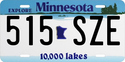 MN license plate 515SZE