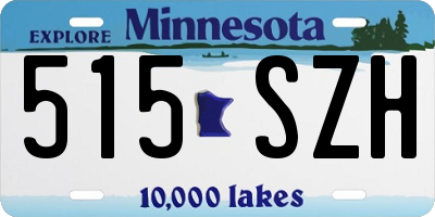 MN license plate 515SZH