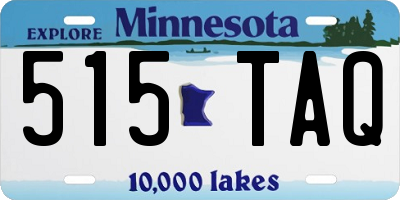 MN license plate 515TAQ