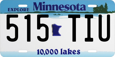 MN license plate 515TIU