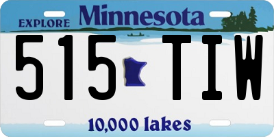 MN license plate 515TIW