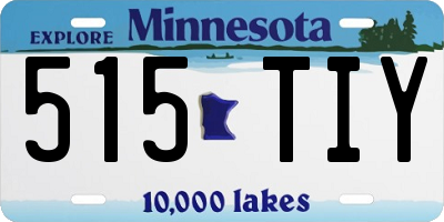 MN license plate 515TIY