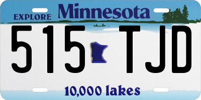 MN license plate 515TJD