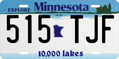 MN license plate 515TJF