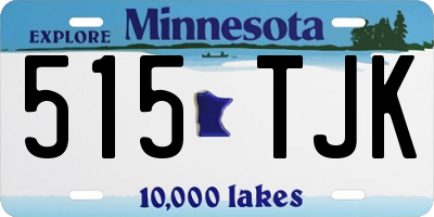 MN license plate 515TJK