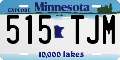 MN license plate 515TJM
