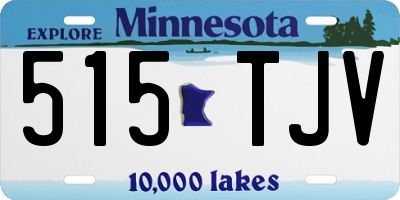 MN license plate 515TJV