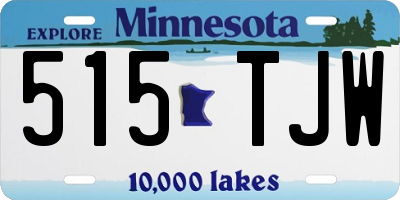 MN license plate 515TJW