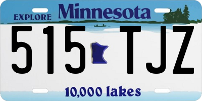 MN license plate 515TJZ