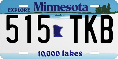 MN license plate 515TKB