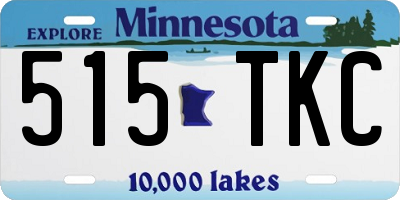 MN license plate 515TKC