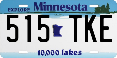 MN license plate 515TKE