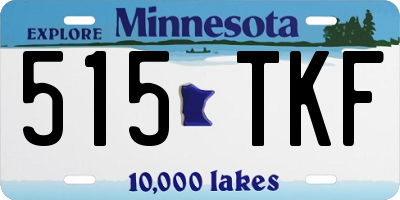 MN license plate 515TKF