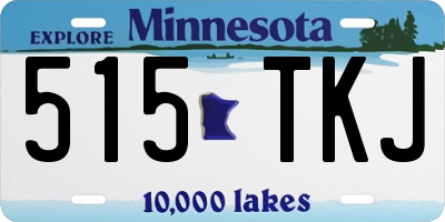 MN license plate 515TKJ