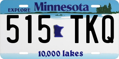 MN license plate 515TKQ