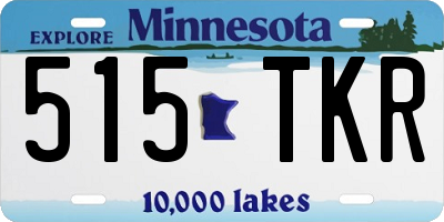 MN license plate 515TKR