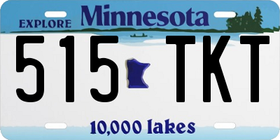 MN license plate 515TKT
