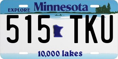 MN license plate 515TKU