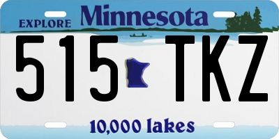 MN license plate 515TKZ